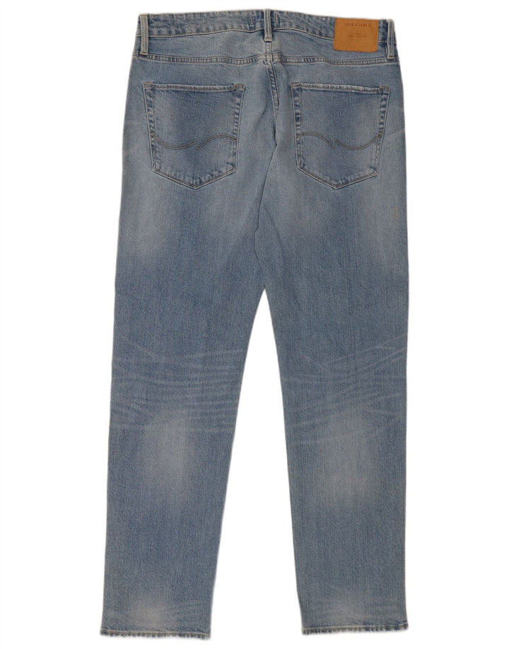 Мужские узкие джинсы Jack & Jones W36 L34, синие, хлопок