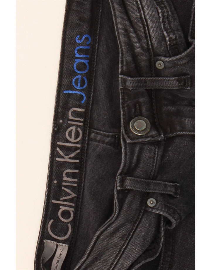 Женские узкие джинсы Bootcut Calvin Klein W28 L32 черные из лиоцелла