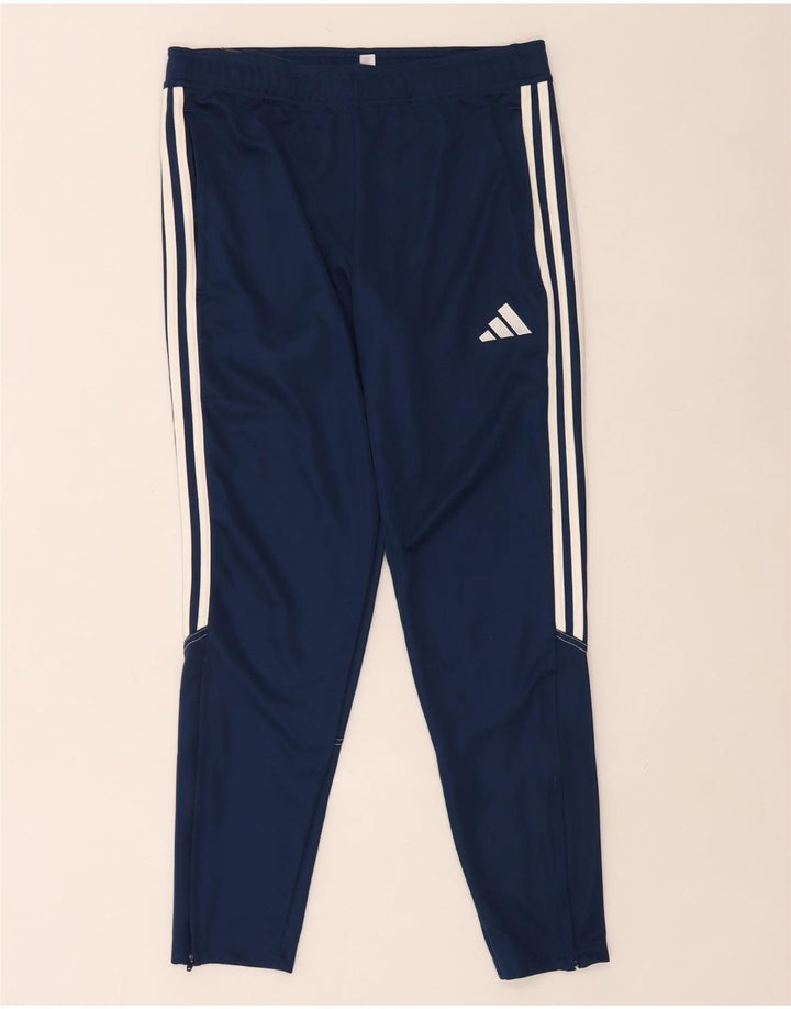 Мужские спортивные брюки Adidas Aeroready среднего размера, темно-синие, полиэстер