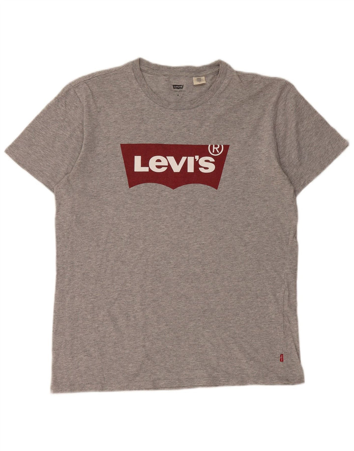 Мужская футболка с рисунком Levi's, средний серый цвет