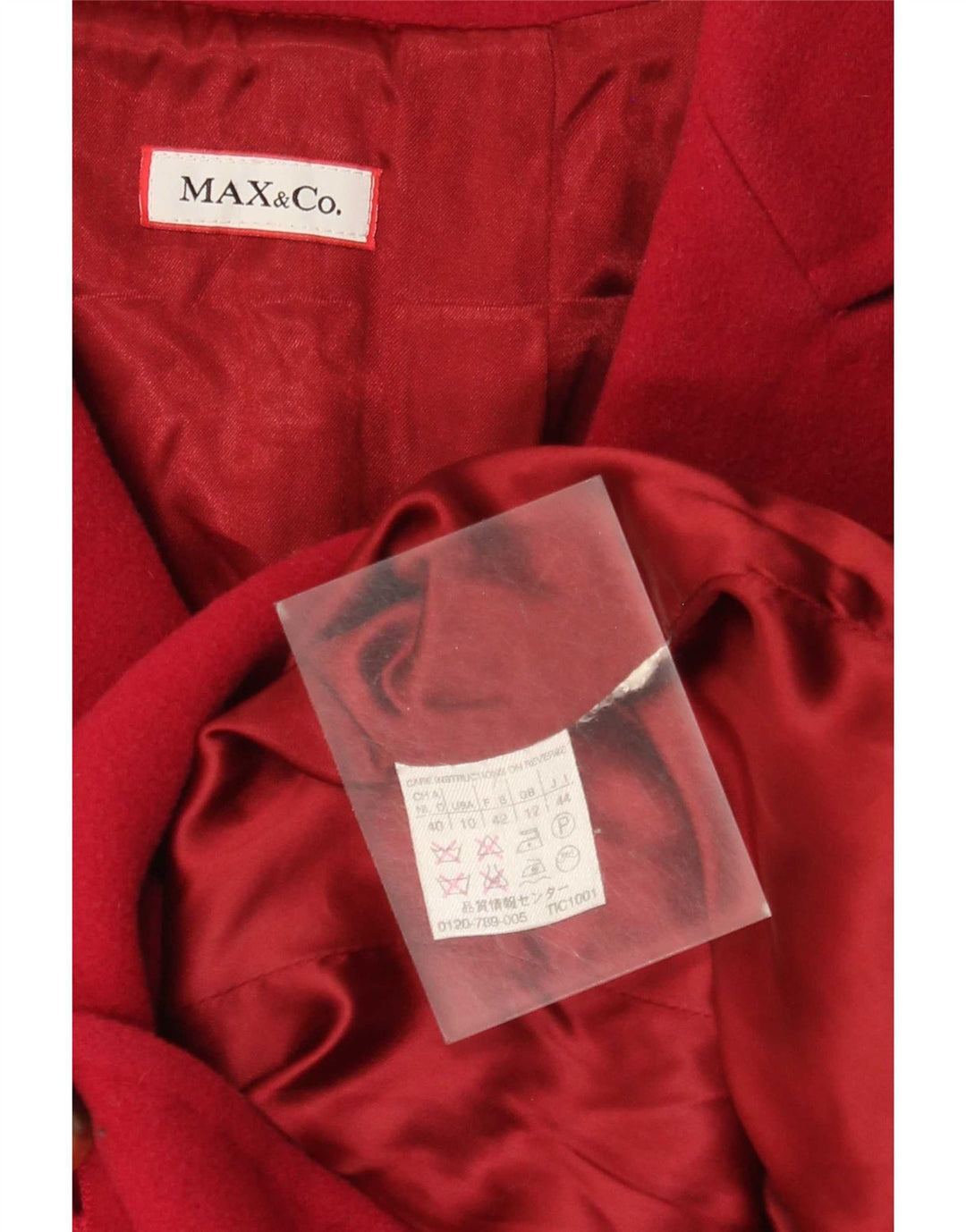 Женское пальто Max & Co. UK 12, средний красный