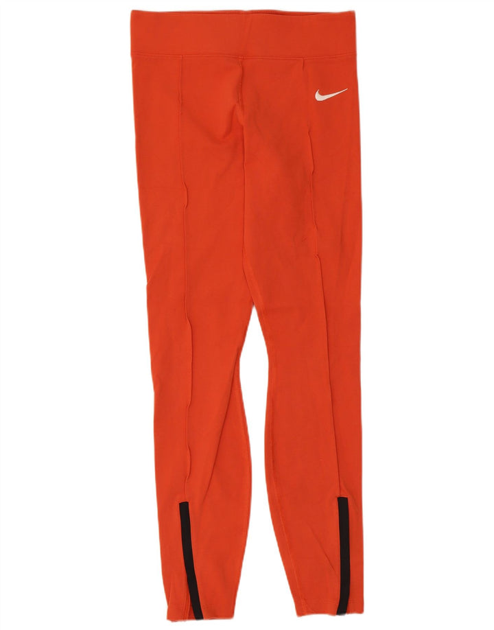 Женские леггинсы Nike UK 10, маленькие оранжевые вискозы
