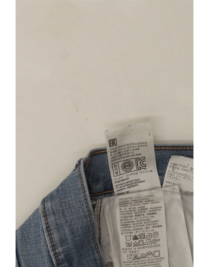 Женские облегающие джинсы Levi's W28 L32, синие, хлопок
