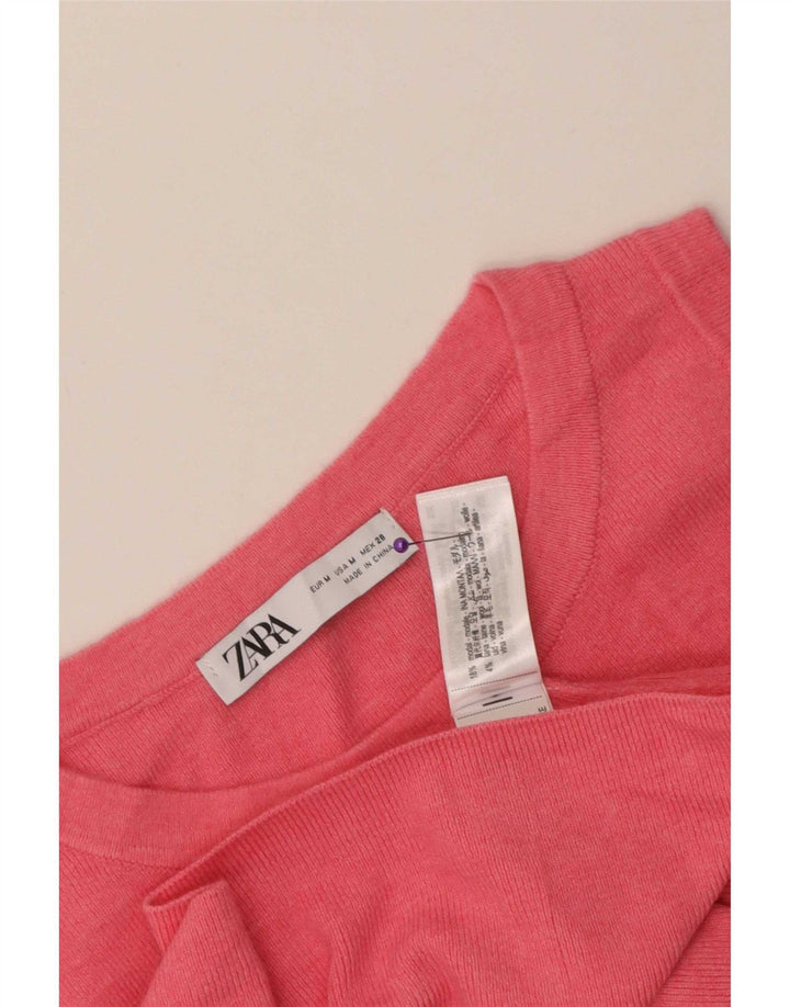 Женский жилет Zara UK 12, средний розовый модал
