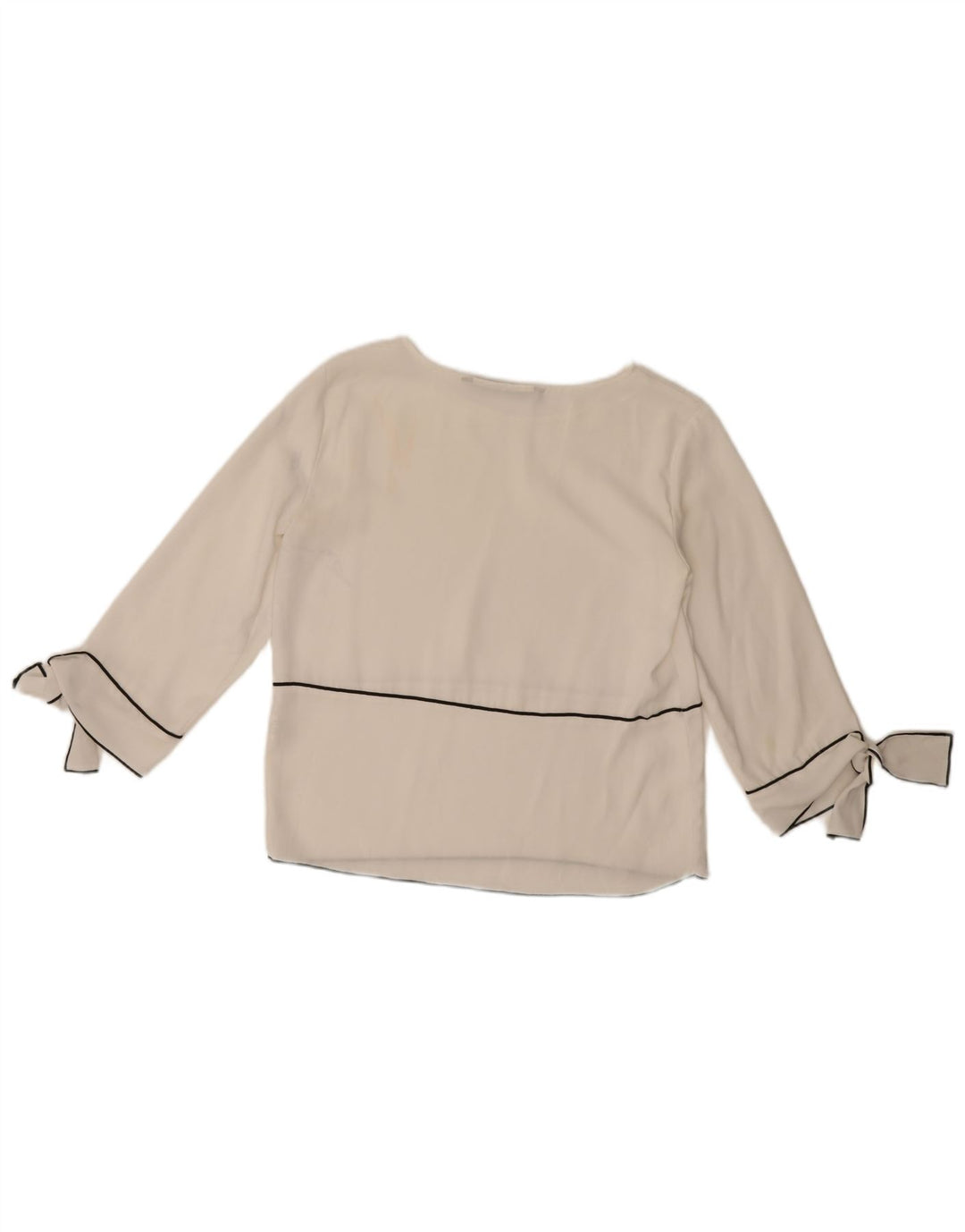 Женская блузка с рукавом 3/4 Zara UK 6 XS, белый полиэстер