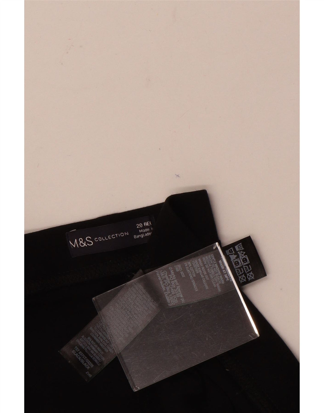 Женские леггинсы Marks & Spencer UK 20 2XL, черные, хлопковые