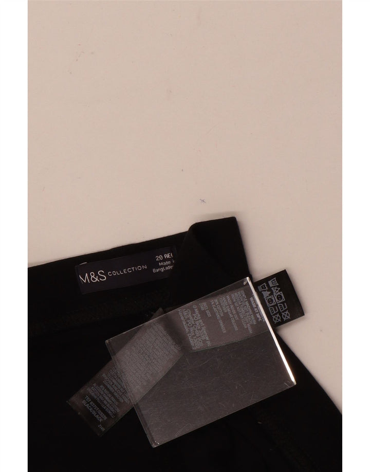 Женские леггинсы Marks & Spencer UK 20 2XL, черные, хлопковые
