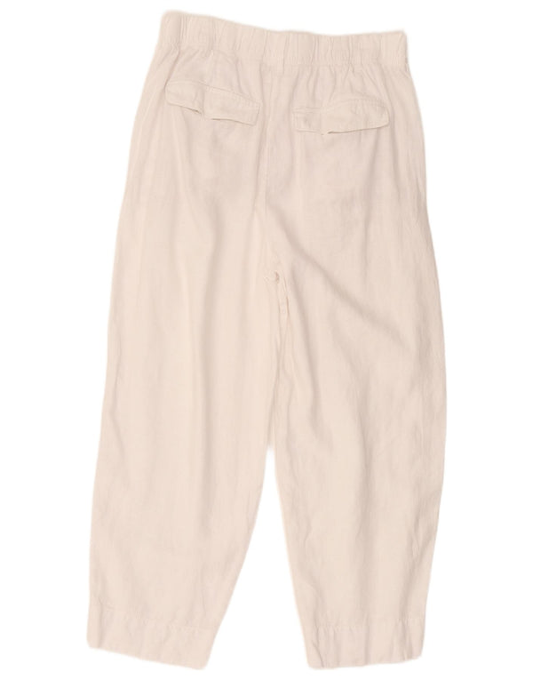 Женские укороченные брюки Marks & Spencer UK 14, большие W32 L25, белые