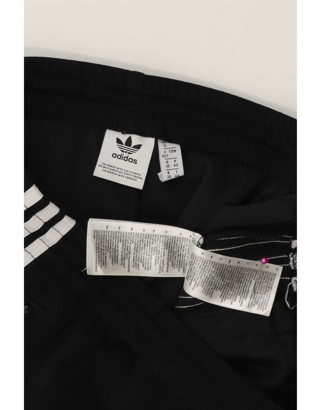Женские спортивные брюки Adidas UK 12, средний черный полиэстер