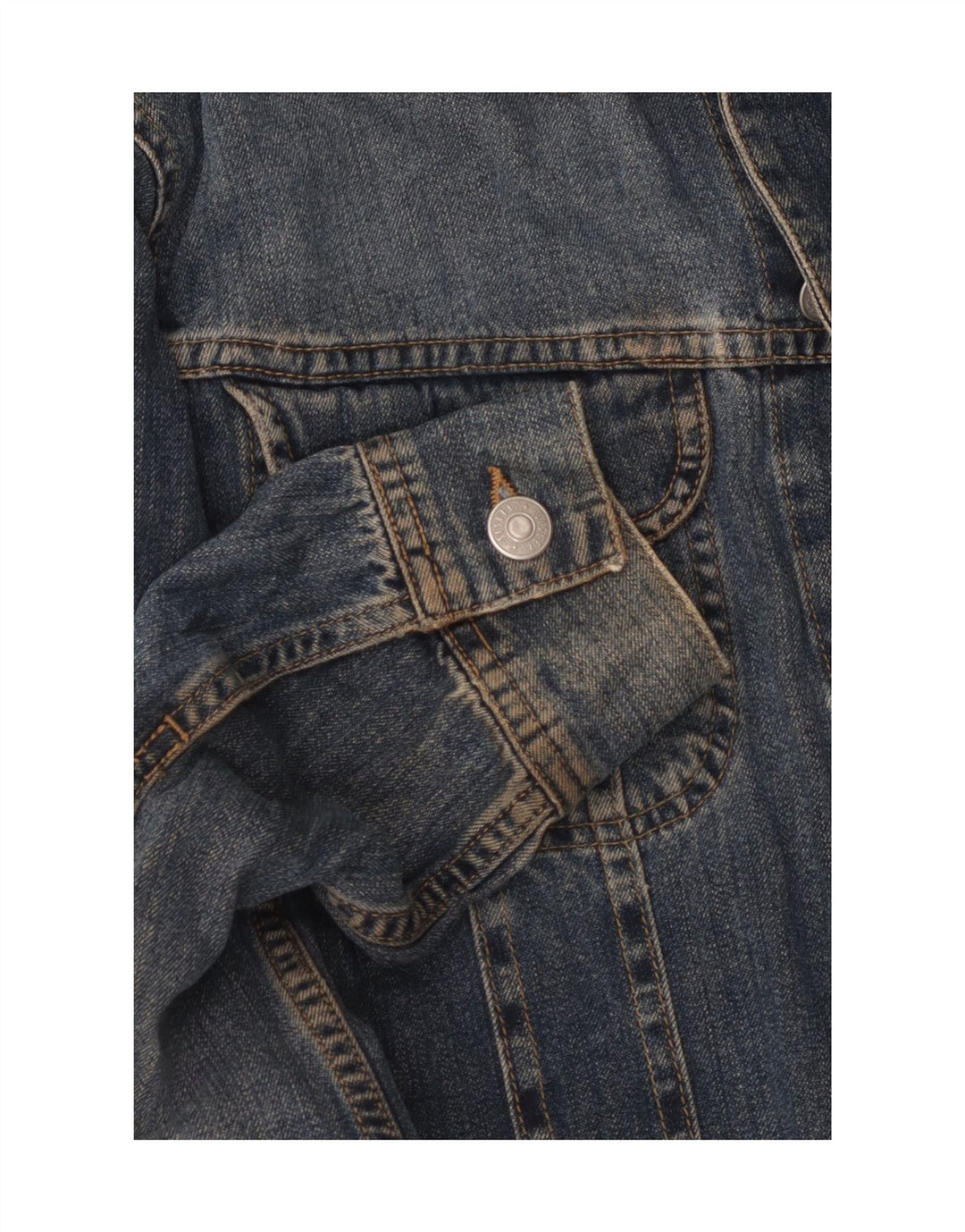 Женская джинсовая куртка SISLEY UK 10, маленькая, синяя, хлопок