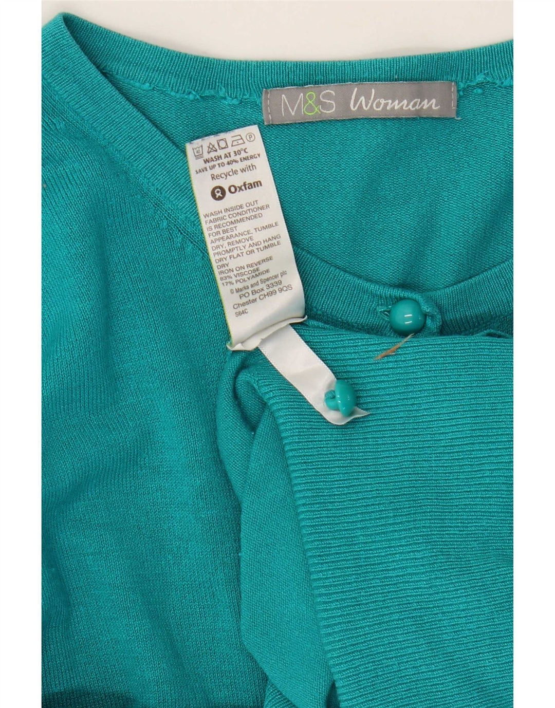 Женский кардиган Marks & Spencer UK 10, маленький синий вискоза