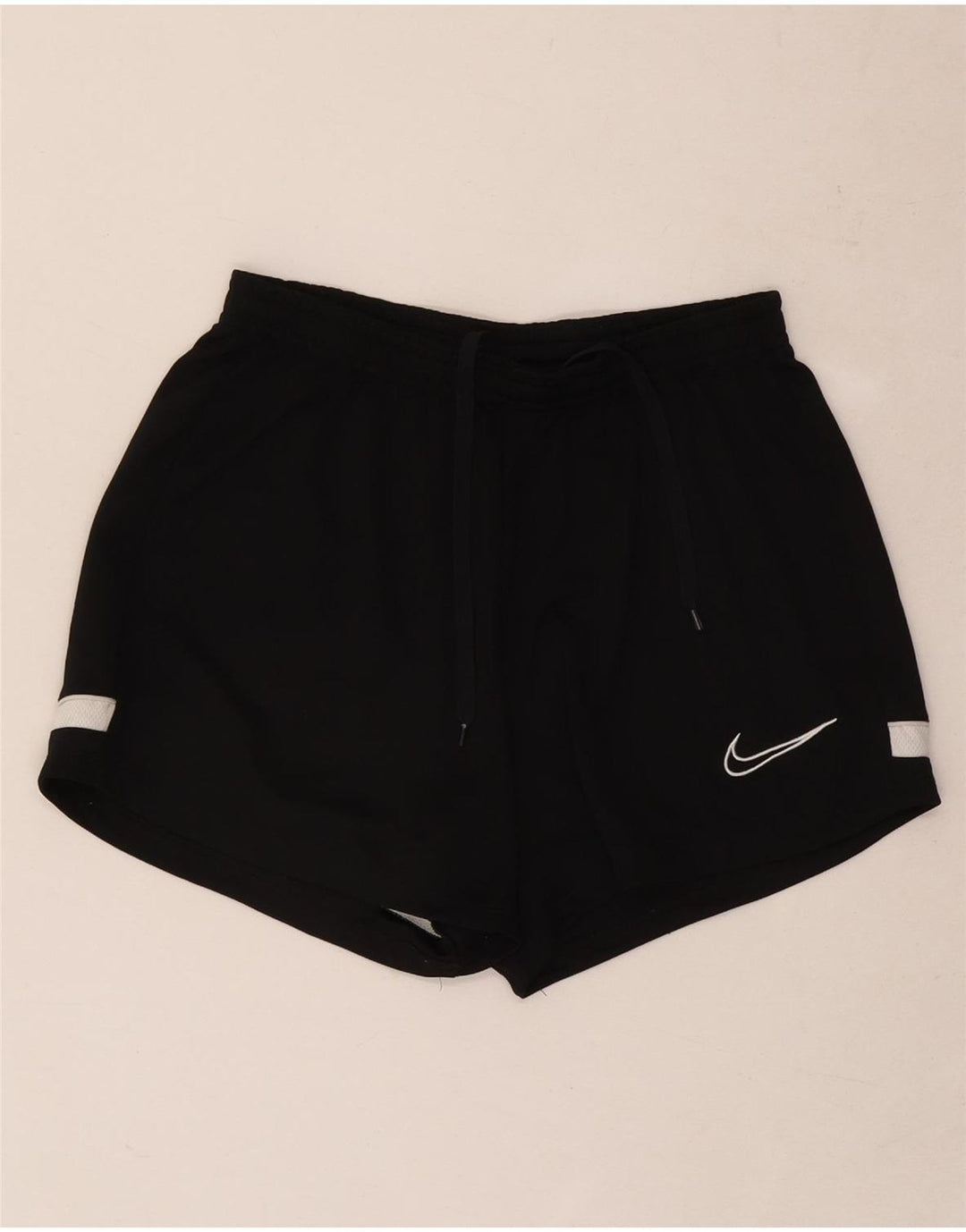 Женские спортивные шорты Nike Dri Fit UK 8, маленькие черные, полиэстер с цветными блоками