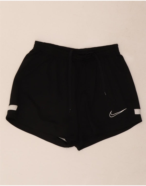 Женские спортивные шорты Nike Dri Fit UK 8, маленькие черные, полиэстер с цветными блоками