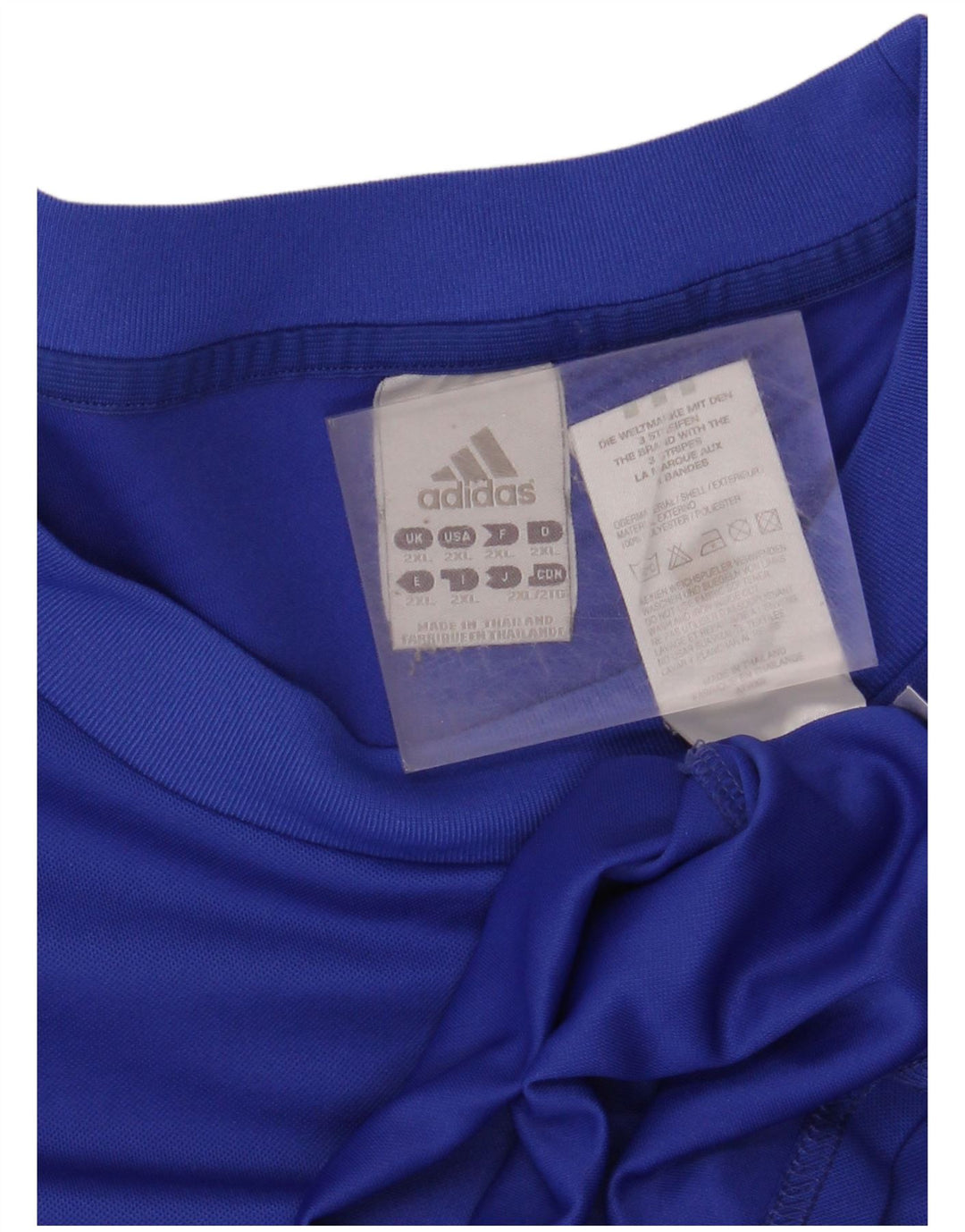 Мужская футболка ADIDAS Climalite 2XL, синий полиэстер