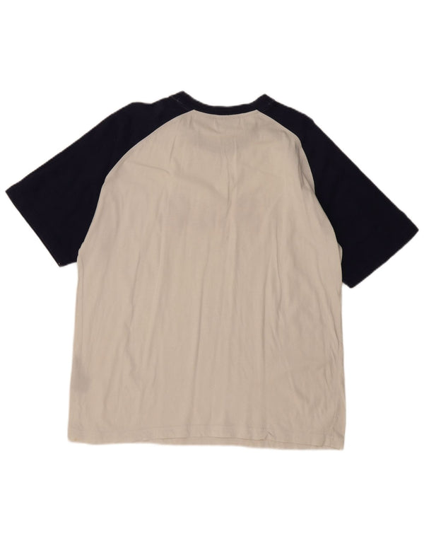 FILA Мужская футболка с рисунком, большой белый хлопок с цветными блоками