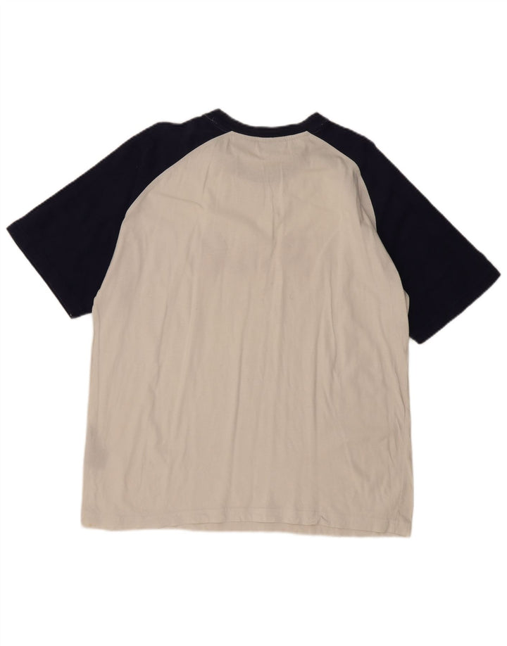 FILA Мужская футболка с рисунком, большой белый хлопок с цветными блоками