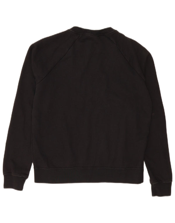 Женский свитер оверсайз Nike UK 10, маленький черный хлопковый