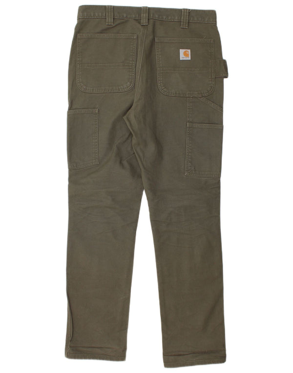 Мужские прямые брюки карго CARHARTT W32 L32 хаки, хлопок