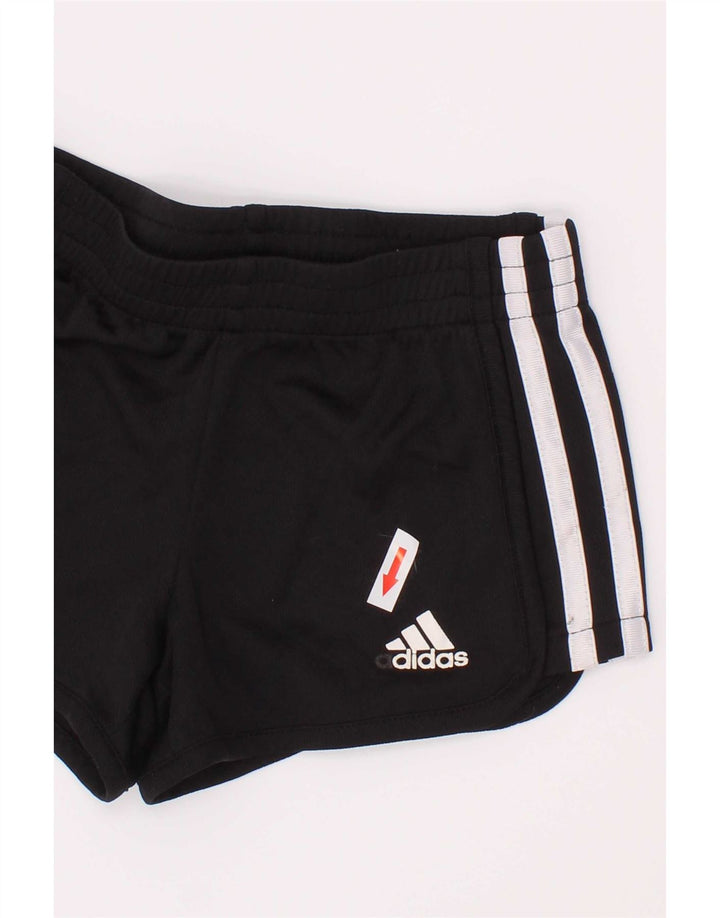 Спортивные шорты Adidas для девочек 3-4 лет, черный полиэстер