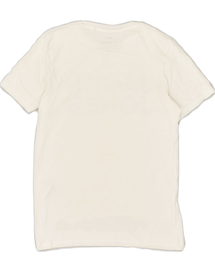 JACK & JONES Mens Graphic T-Shirt Top Small White Cotton | Vintage Jack & Jones | Thrift | Second-Hand Jack & Jones | Used Clothing | Messina Hembry 
