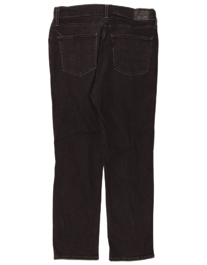 Женские прямые джинсы LEVI'S 724 с высокой посадкой W31 L26 Серый хлопок