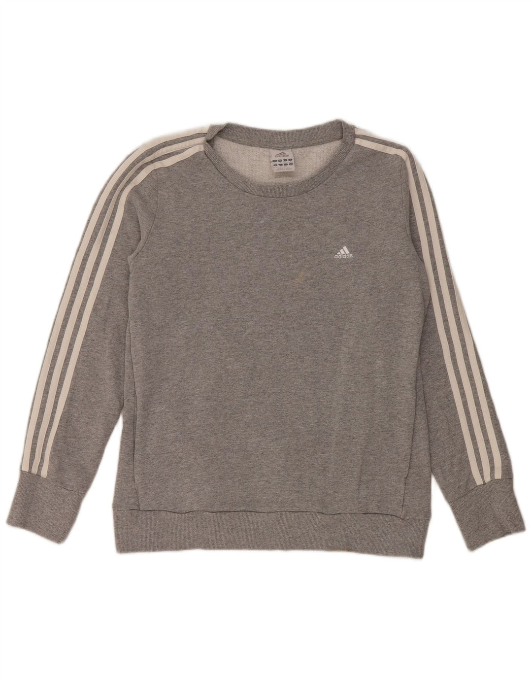 Женский свитер Adidas UK 12/14, хлопковый средний серый цвет