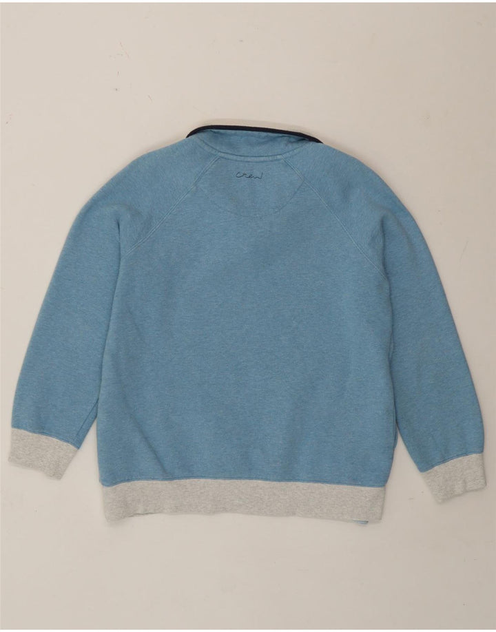 Женский свитер-свитшот Crew Clothing, Великобритания, 12, средний синий цвет с цветными блоками