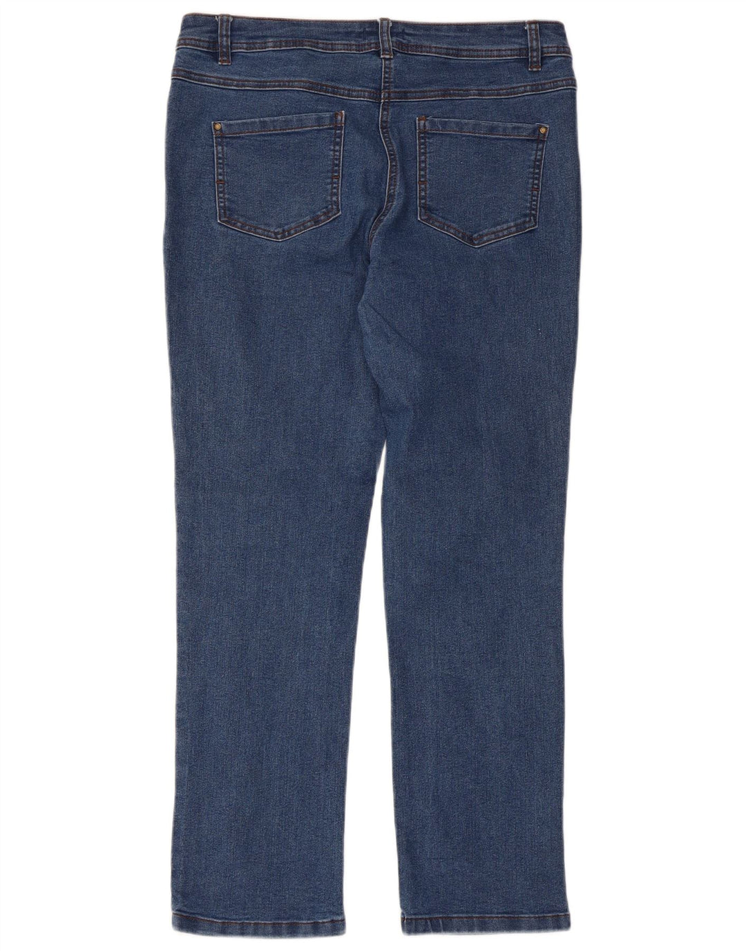 Женские зауженные джинсы M&Co UK 12, средние W34 L28, синие, хлопок