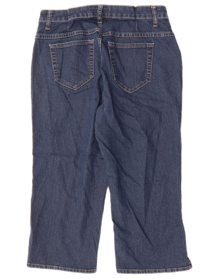 Джинсы Lee Womens Riders Capri US 8 Medium W30 L18 Темно-синие хлопковые