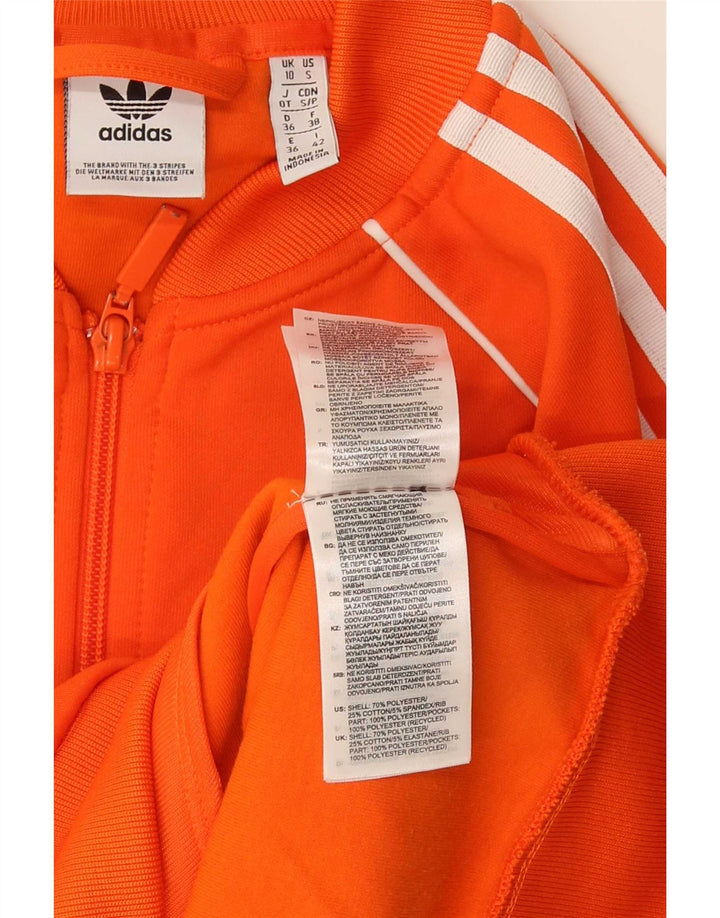 Женский спортивный костюм Adidas Top Jacket UK 10, маленький оранжевый полиэстер