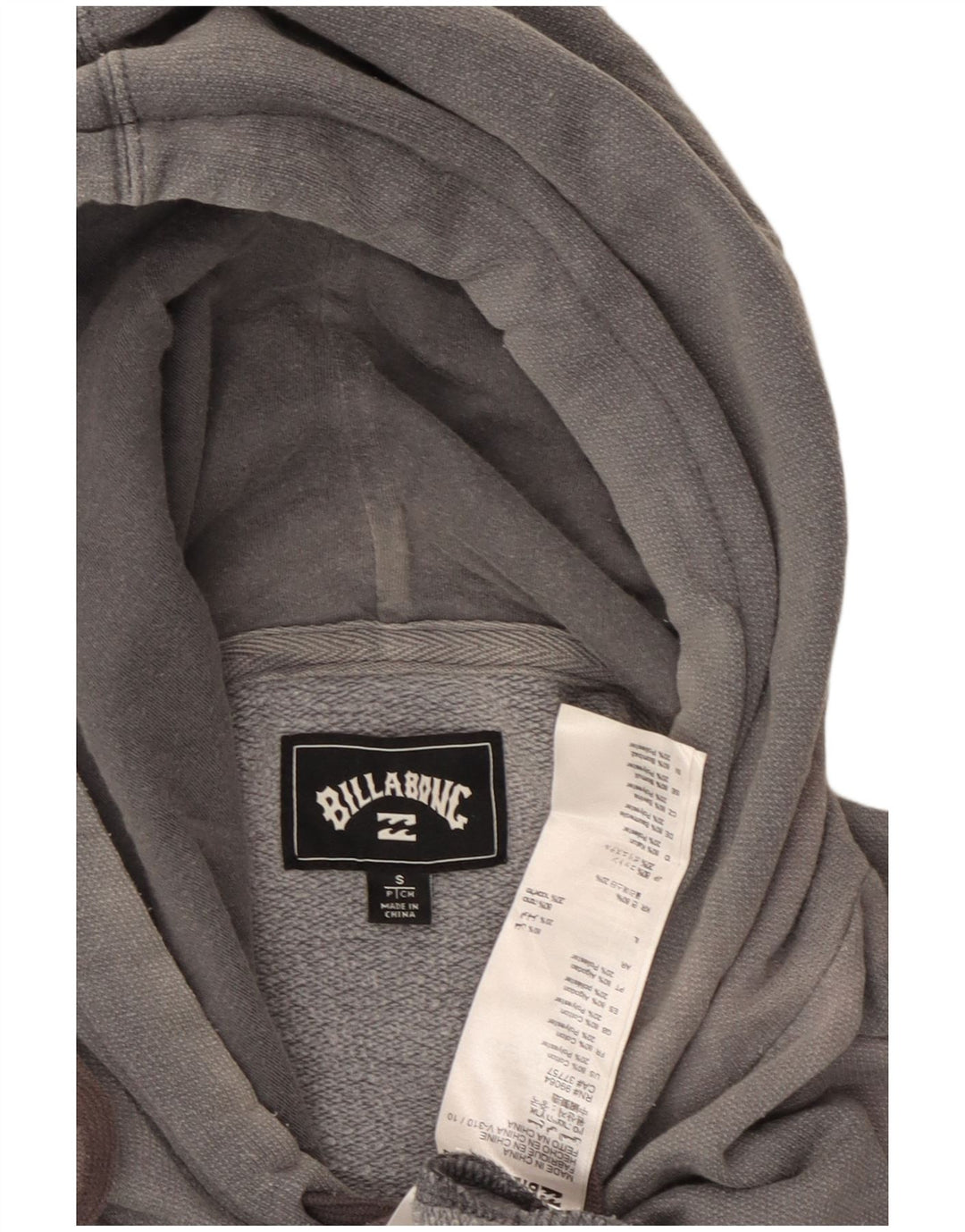 Мужской джемпер с капюшоном BILLABONG, маленький серый, хлопковый