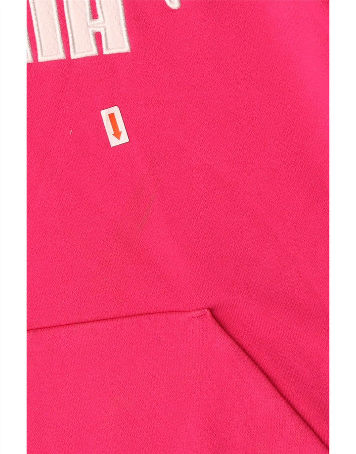 Женский джемпер с капюшоном PUMA UK 10, маленький розовый, хлопок