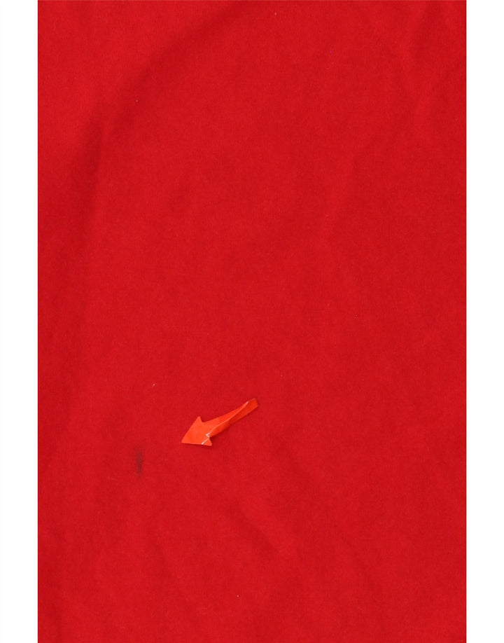 Мужской топ с рисунком Carhartt, средний красный хлопок с длинными рукавами