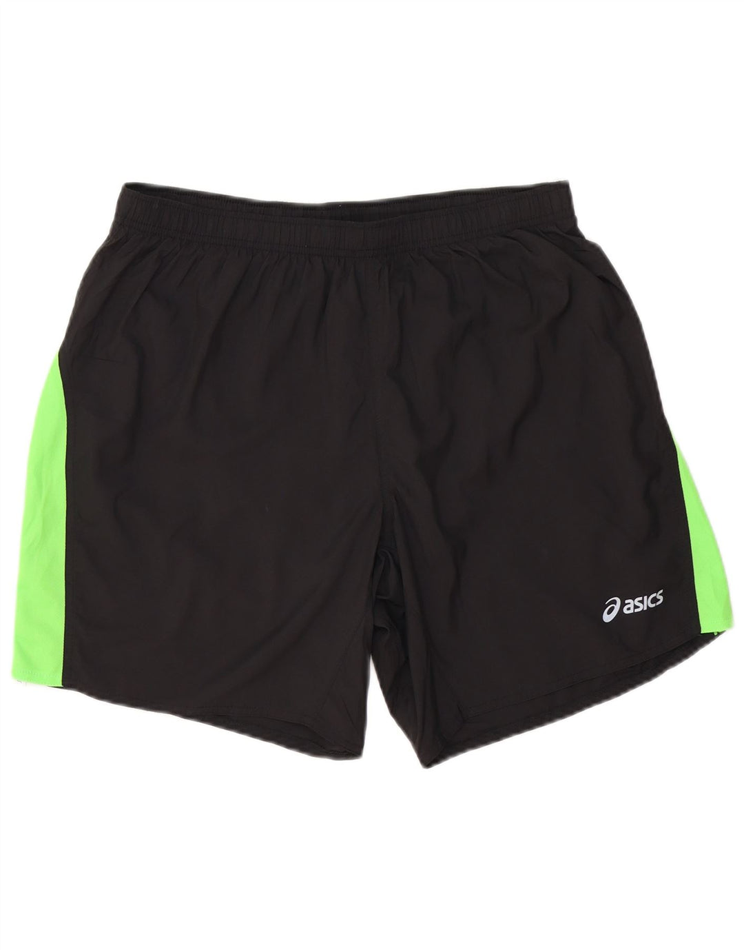 Мужские спортивные шорты Asics XL, черные, полиэстер с цветными блоками