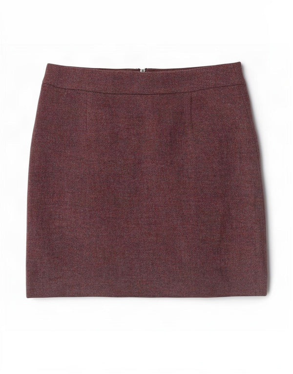 Женская мини-юбка Joules UK 12 Medium W30 Фиолетовая шерсть в крапинку