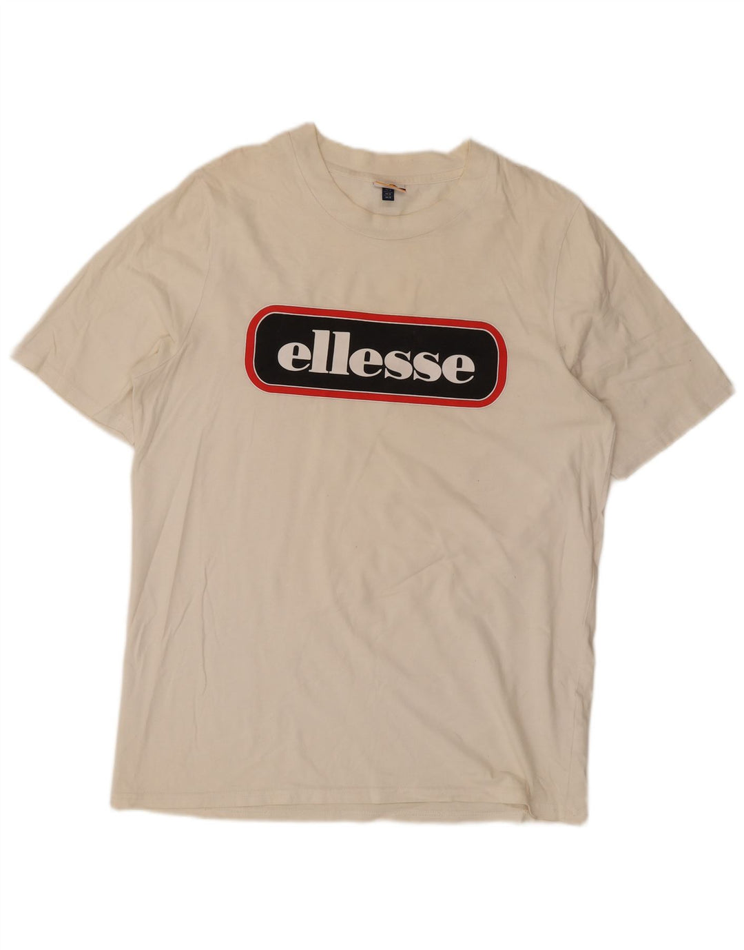 Мужская футболка Ellesse с рисунком, маленький белый хлопковый топ