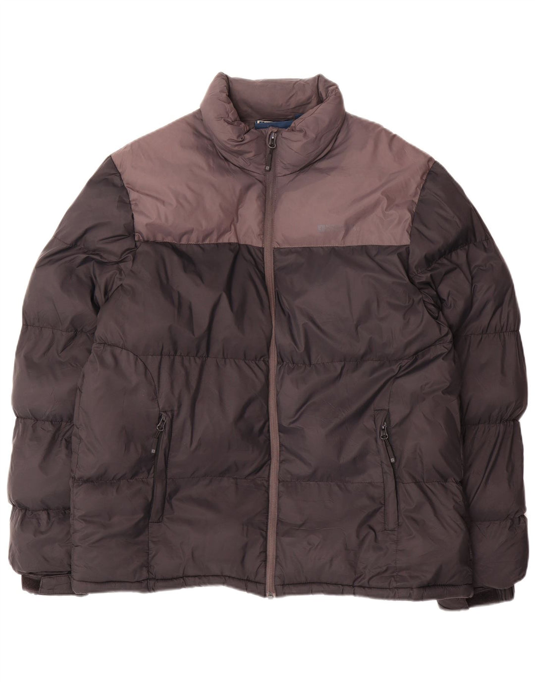 Мужская стеганая куртка Mountain Warehouse UK 40, большая черная нейлоновая с цветными блоками
