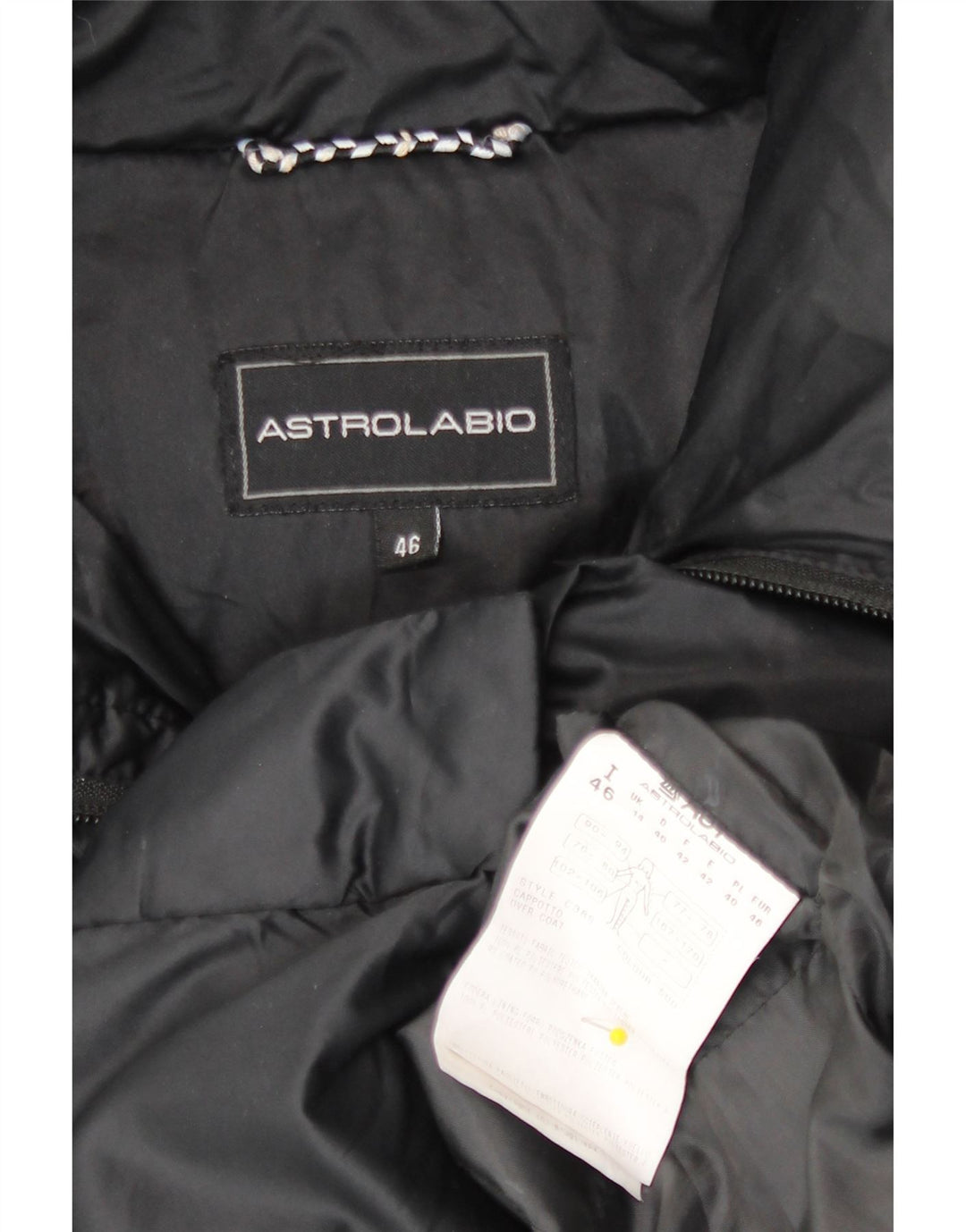 Женская утепленная куртка с капюшоном Astrolabio UK 14, большой черный полиэстер