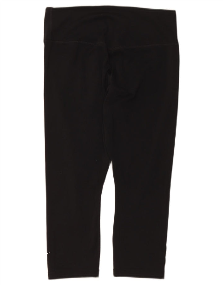 Женские леггинсы-капри NIKE Dri Fit UK 12, средний черный полиэстер