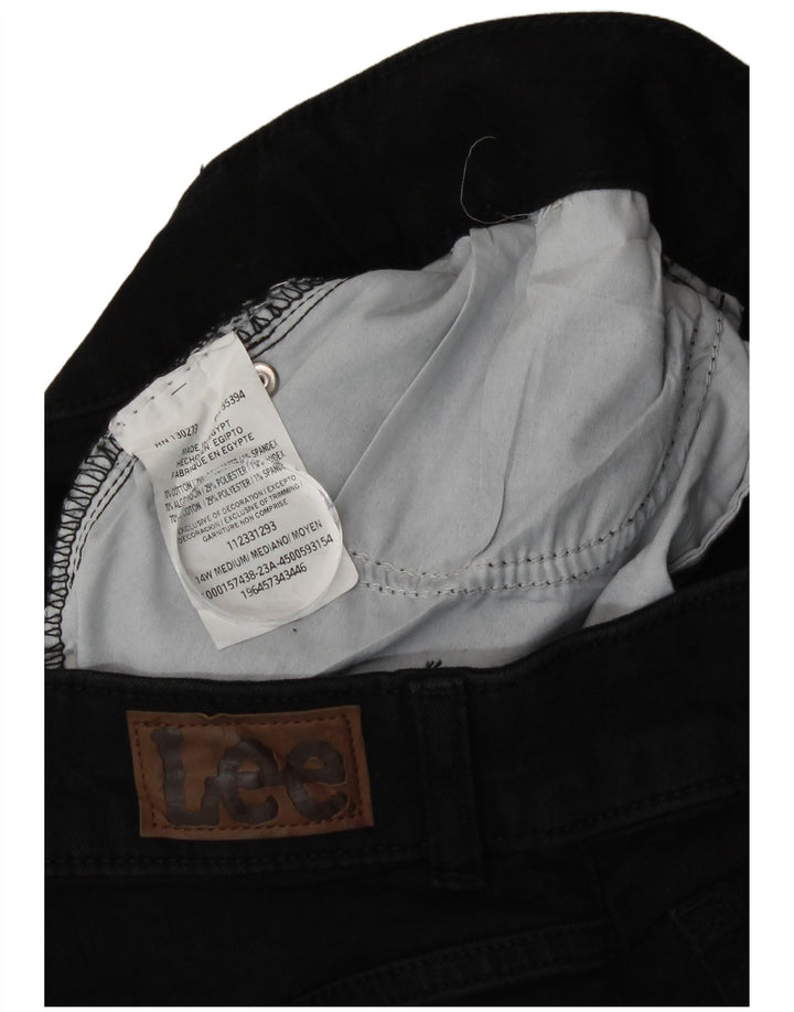 Женские капри Lee, США 14, XL, W36, L21, черные, хлопковые