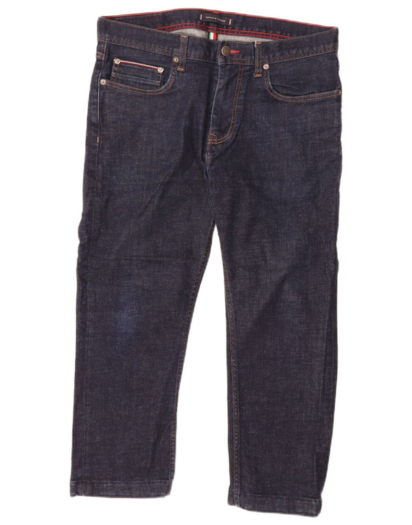 Мужские прямые джинсы Tommy Hilfiger Denton W34 L24 темно-синие, хлопок