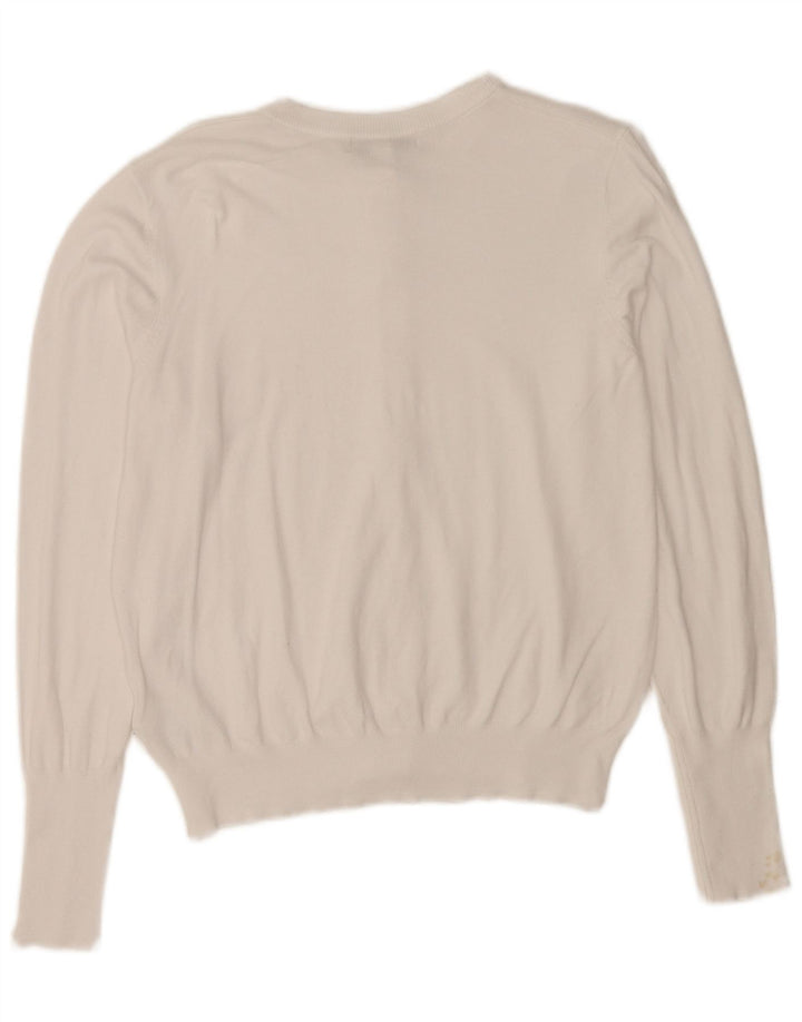 Женский кардиган Marks & Spencer UK 14 Средний Белый Вискоза