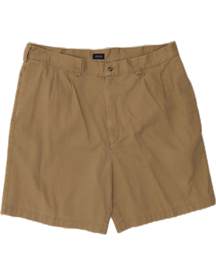 IZOD Mens Chino Shorts W44 2XL Beige Cotton Vintage Izod and Second-Hand Izod from Messina Hembry 
