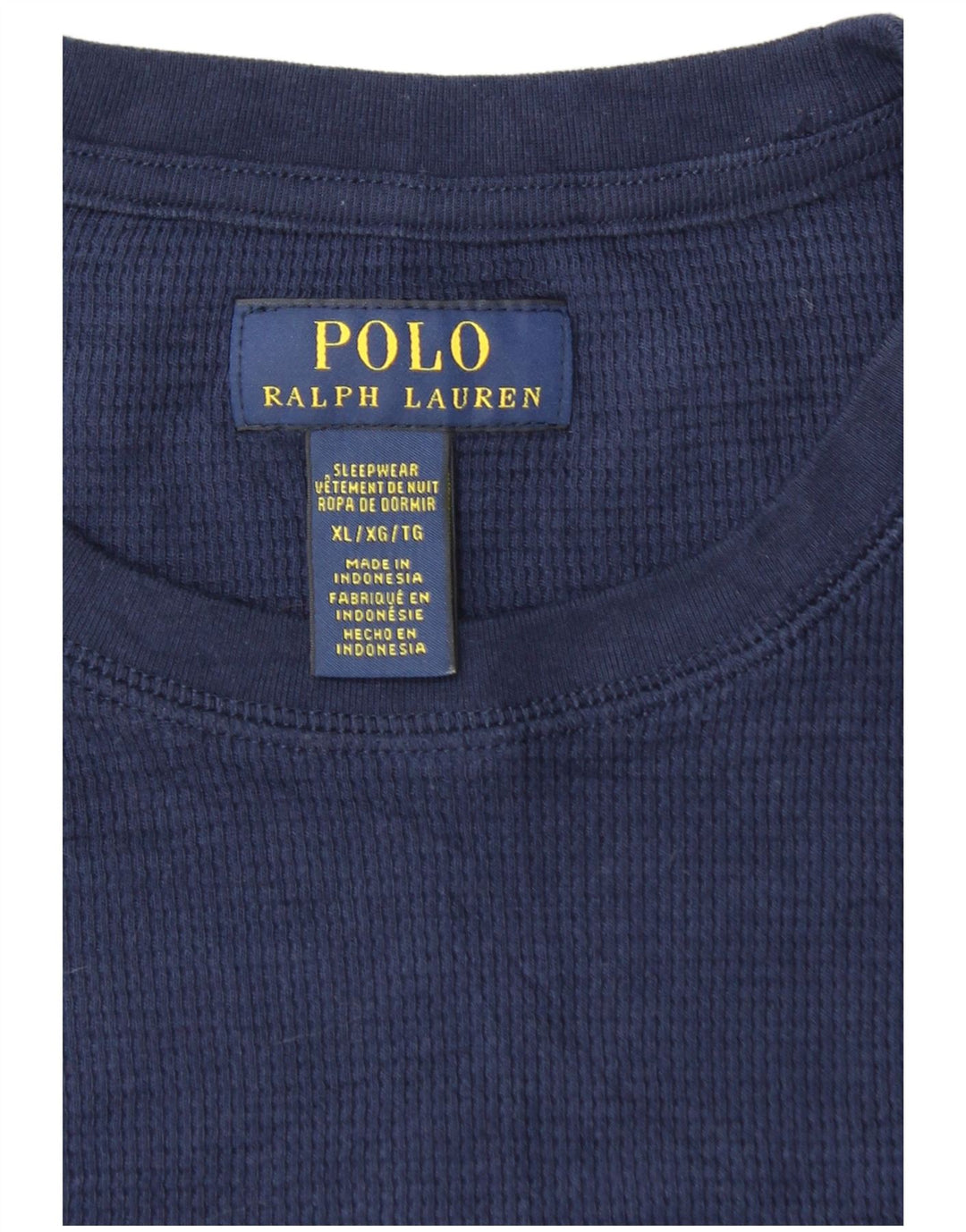 Мужской топ POLO RALPH LAUREN с длинным рукавом XL, темно-синий, хлопок