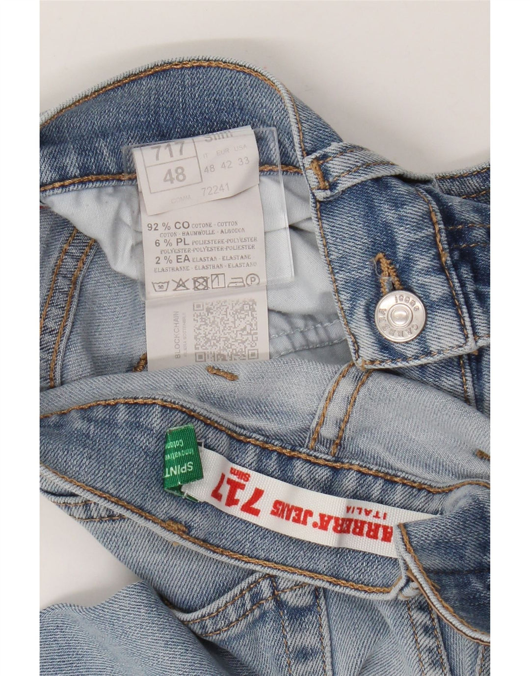 Женские узкие джинсы Carrera 717 W33 L31, синий хлопок