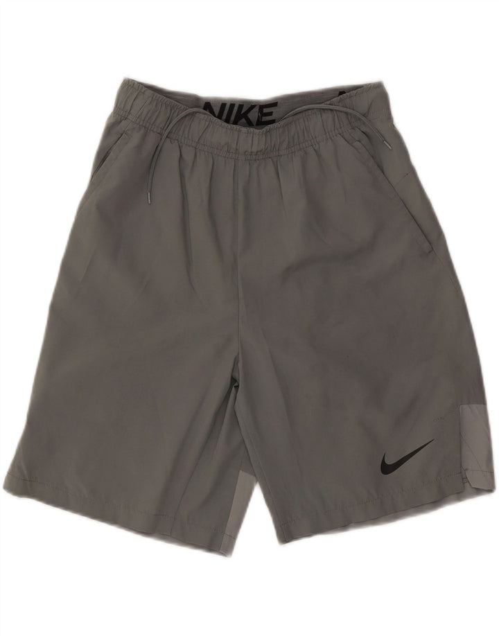 Мужские спортивные шорты Nike Dri Fit, маленькие серые, полиэстер