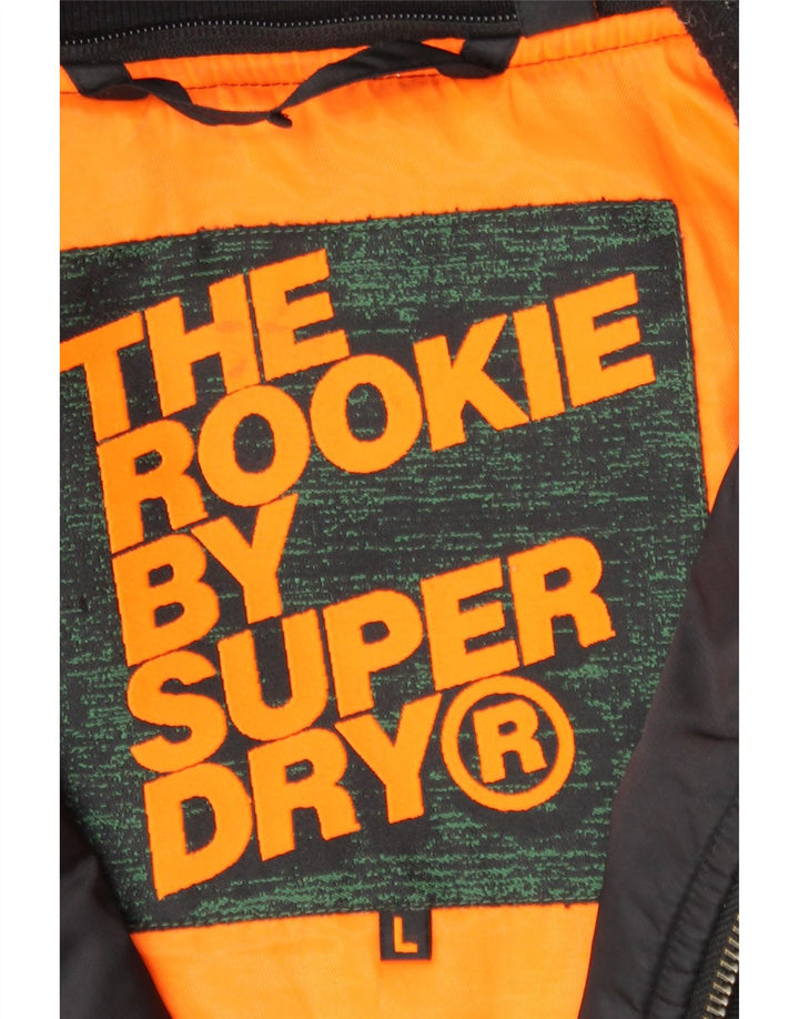Мужская куртка-бомбер Superdry The Rookie UK 40, большая черная