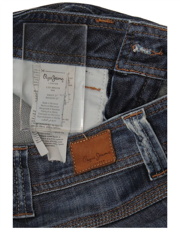 PEPE Jeans Женские джинсы Bootcut W27 L32 Синий хлопок