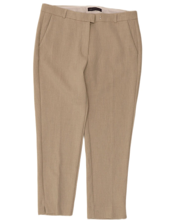 Женские укороченные брюки Marks & Spencer UK 12 Medium W32 L25 Бежевые