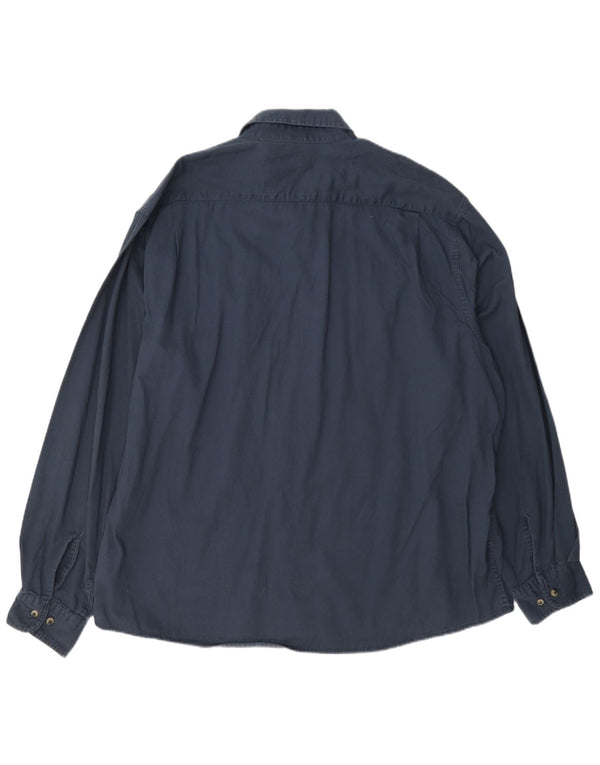 Мужская рубашка Wrangler 2XL темно-синяя, хлопок